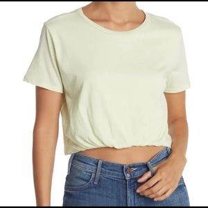 Twist Tuck Cropped T-Shirt
ABOUND Size L Green/Lime/Cream